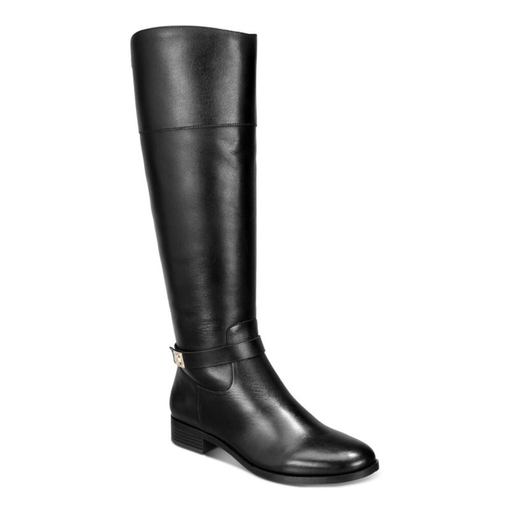 CHARTER CLUB Womens Black Johannes Round Toe Zip-Up Riding Boot 6.5 M